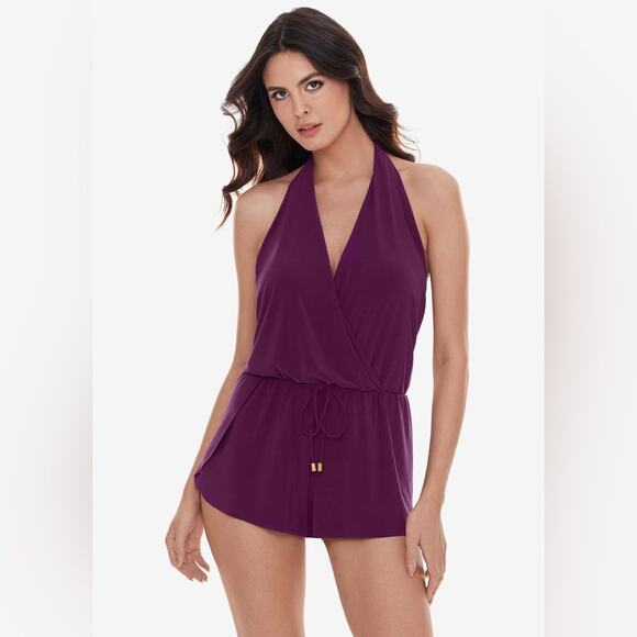 Magicsuit Bianca Swim Romper in Jam 16 - Picture 4 of 9